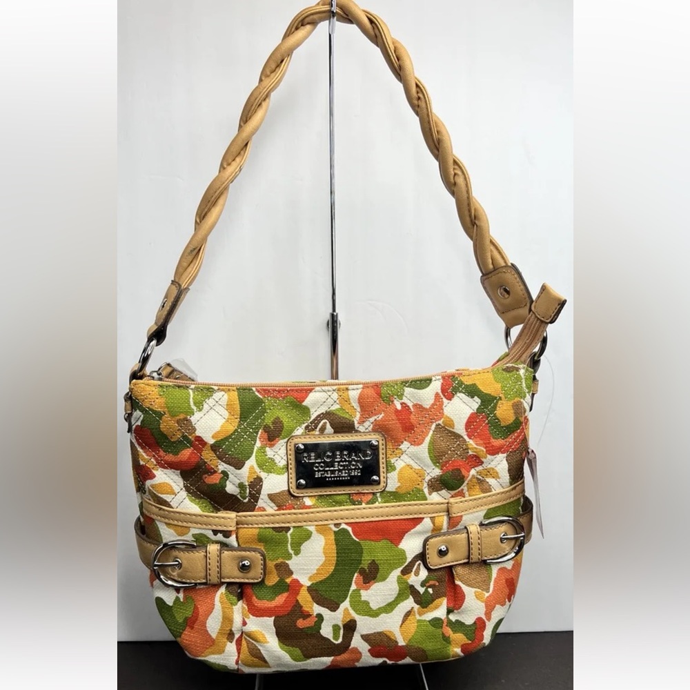RELIC Tarin Womens Shoulder Bag Canvas Floral-Natural/Floral NWOT